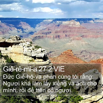 Giê-rê-mi-a 27:2 VIE Bible Verse Image