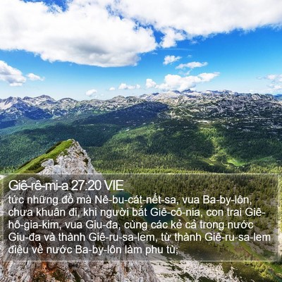 Giê-rê-mi-a 27:20 VIE Bible Verse Image