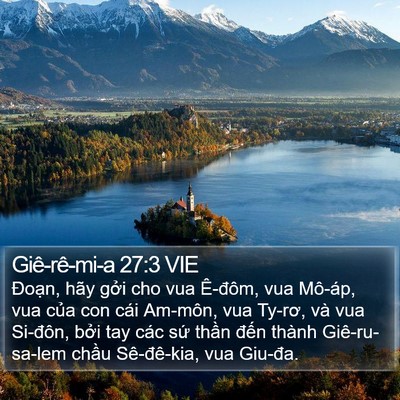 Giê-rê-mi-a 27:3 VIE Bible Verse Image