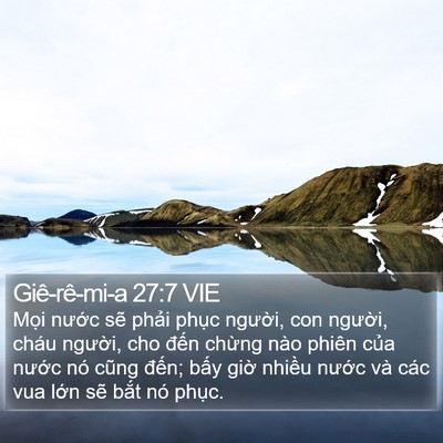 Giê-rê-mi-a 27:7 VIE Bible Verse Image