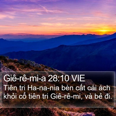 Giê-rê-mi-a 28:10 VIE Bible Verse Image
