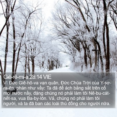 Giê-rê-mi-a 28:14 VIE Bible Verse Image
