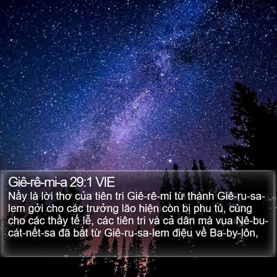 Giê-rê-mi-a 29:1 VIE Bible Verse Image