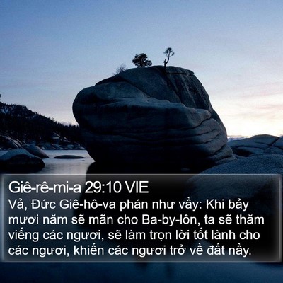 Giê-rê-mi-a 29:10 VIE Bible Verse Image