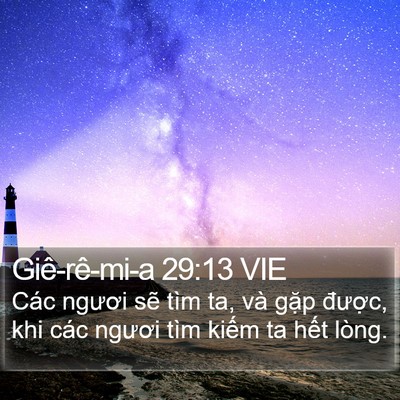 Giê-rê-mi-a 29:13 VIE Bible Verse Image