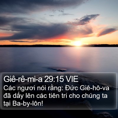 Giê-rê-mi-a 29:15 VIE Bible Verse Image