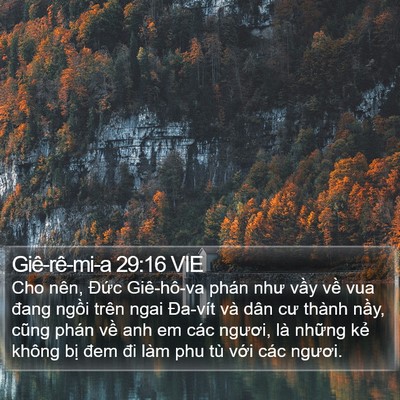 Giê-rê-mi-a 29:16 VIE Bible Verse Image