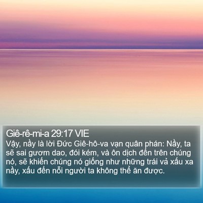 Giê-rê-mi-a 29:17 VIE Bible Verse Image