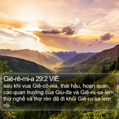 Giê-rê-mi-a 29:2 VIE Bible Verse Image