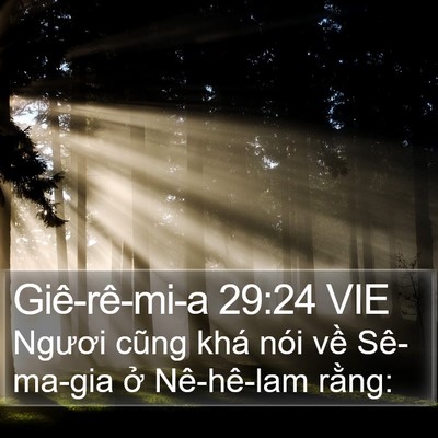 Giê-rê-mi-a 29:24 VIE Bible Verse Image