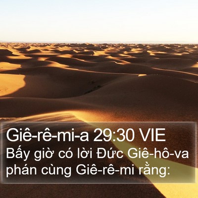 Giê-rê-mi-a 29:30 VIE Bible Verse Image