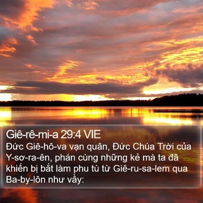 Giê-rê-mi-a 29:4 VIE Bible Verse Image