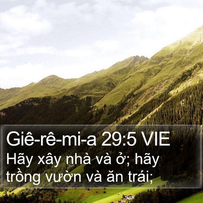 Giê-rê-mi-a 29:5 VIE Bible Verse Image