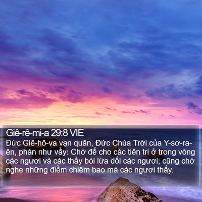 Giê-rê-mi-a 29:8 VIE Bible Verse Image