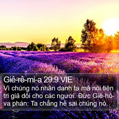 Giê-rê-mi-a 29:9 VIE Bible Verse Image
