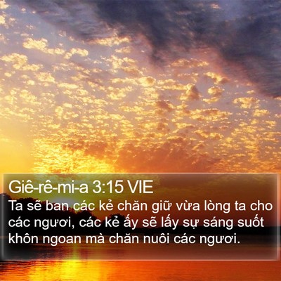 Giê-rê-mi-a 3:15 VIE Bible Verse Image