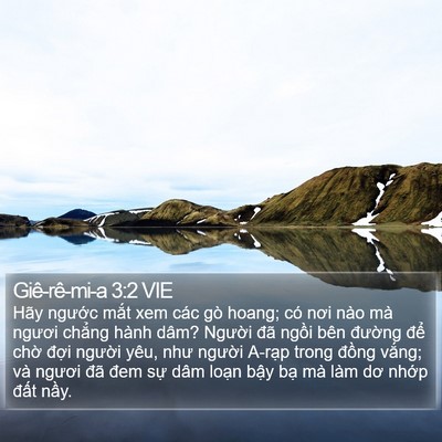 Giê-rê-mi-a 3:2 VIE Bible Verse Image