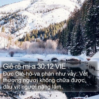 Giê-rê-mi-a 30:12 VIE Bible Verse Image