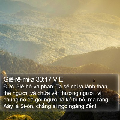 Giê-rê-mi-a 30:17 VIE Bible Verse Image