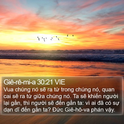 Giê-rê-mi-a 30:21 VIE Bible Verse Image