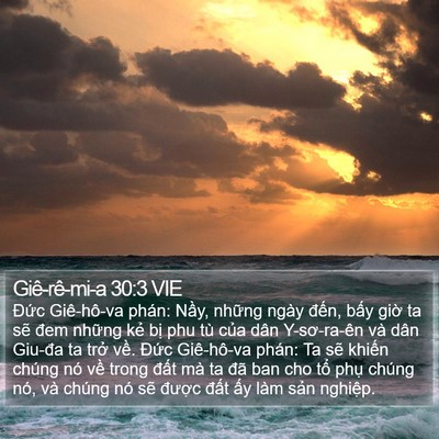 Giê-rê-mi-a 30:3 VIE Bible Verse Image