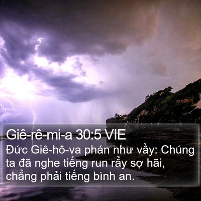 Giê-rê-mi-a 30:5 VIE Bible Verse Image