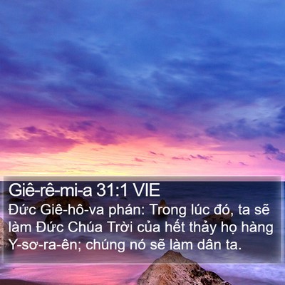 Giê-rê-mi-a 31:1 VIE Bible Verse Image