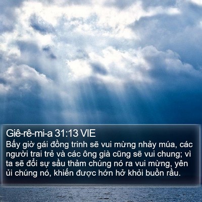 Giê-rê-mi-a 31:13 VIE Bible Verse Image