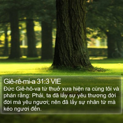 Giê-rê-mi-a 31:3 VIE Bible Verse Image