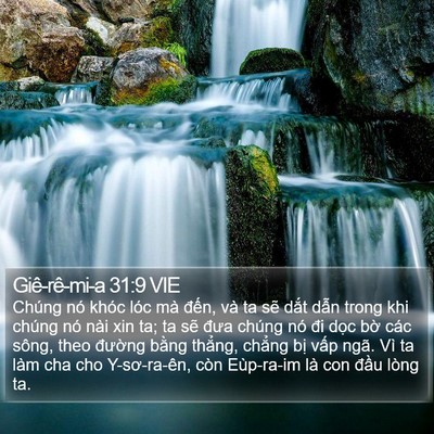 Giê-rê-mi-a 31:9 VIE Bible Verse Image