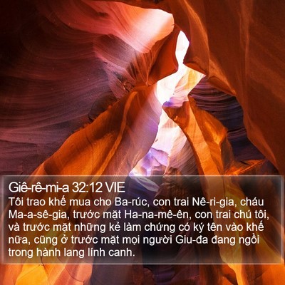 Giê-rê-mi-a 32:12 VIE Bible Verse Image