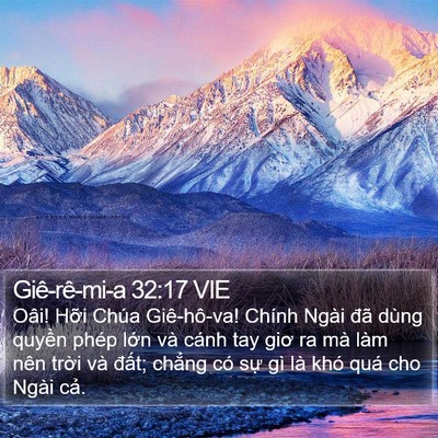 Giê-rê-mi-a 32:17 VIE Bible Verse Image