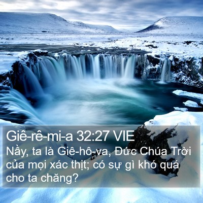Giê-rê-mi-a 32:27 VIE Bible Verse Image