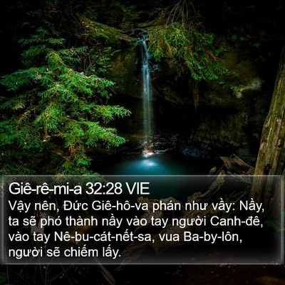 Giê-rê-mi-a 32:28 VIE Bible Verse Image