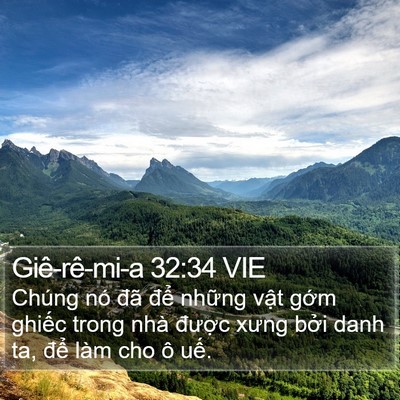 Giê-rê-mi-a 32:34 VIE Bible Verse Image