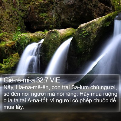 Giê-rê-mi-a 32:7 VIE Bible Verse Image