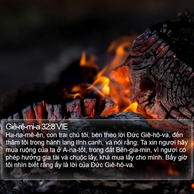 Giê-rê-mi-a 32:8 VIE Bible Verse Image
