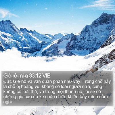 Giê-rê-mi-a 33:12 VIE Bible Verse Image