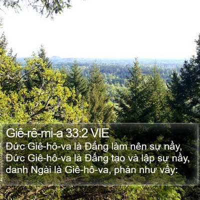 Giê-rê-mi-a 33:2 VIE Bible Verse Image