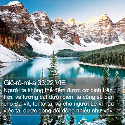 Giê-rê-mi-a 33:22 VIE Bible Verse Image