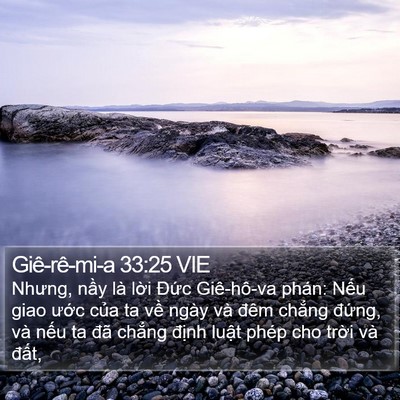 Giê-rê-mi-a 33:25 VIE Bible Verse Image