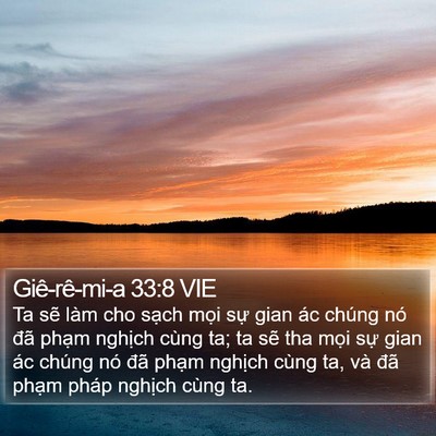 Giê-rê-mi-a 33:8 VIE Bible Verse Image