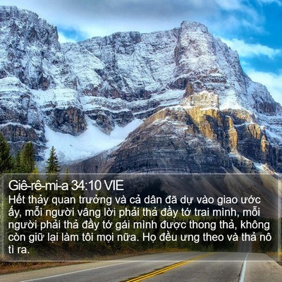 Giê-rê-mi-a 34:10 VIE Bible Verse Image