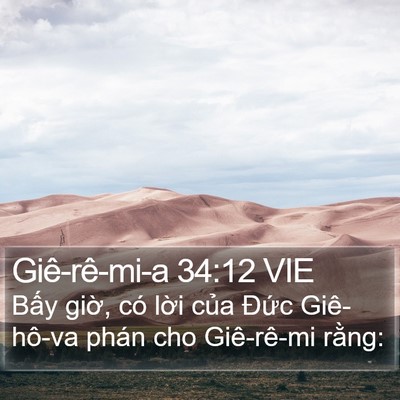 Giê-rê-mi-a 34:12 VIE Bible Verse Image