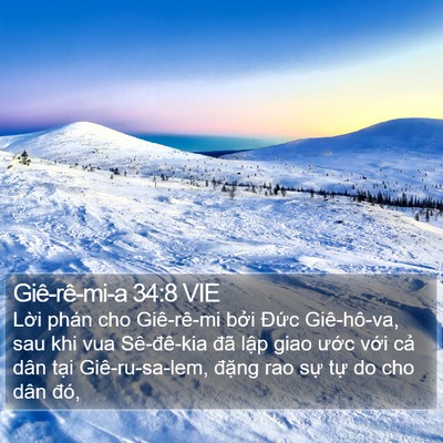 Giê-rê-mi-a 34:8 VIE Bible Verse Image