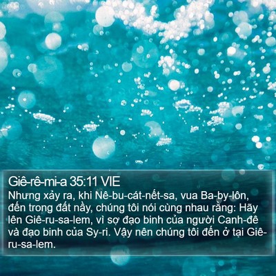 Giê-rê-mi-a 35:11 VIE Bible Verse Image