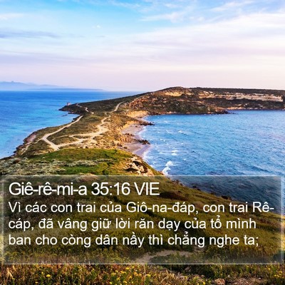 Giê-rê-mi-a 35:16 VIE Bible Verse Image