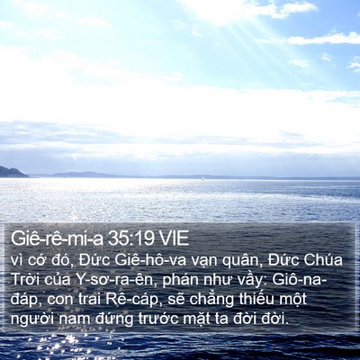 Giê-rê-mi-a 35:19 VIE Bible Verse Image