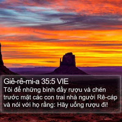 Giê-rê-mi-a 35:5 VIE Bible Verse Image