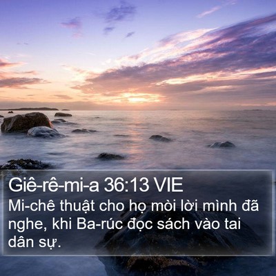 Giê-rê-mi-a 36:13 VIE Bible Verse Image